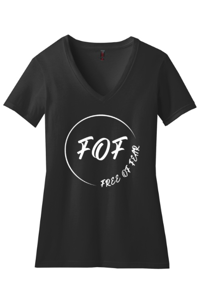 Women's V-Neck FOF Logo