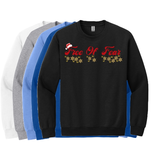 Free of Fear Holiday Logo Crewneck